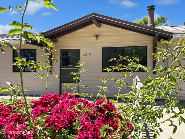 a front view of a house