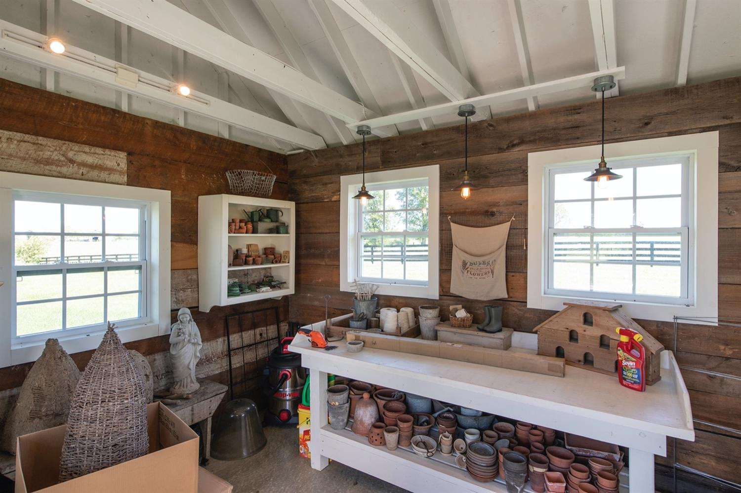 3535 Houston Antioch Road Paris, KY 40361 - Photo 72 of 74 Interior of Potting Shed with reclaimed