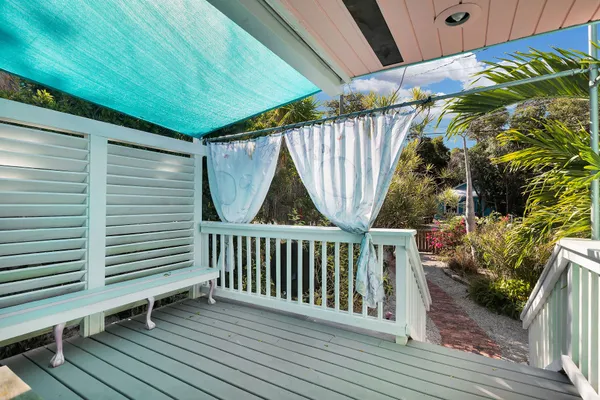a view of a roof deck