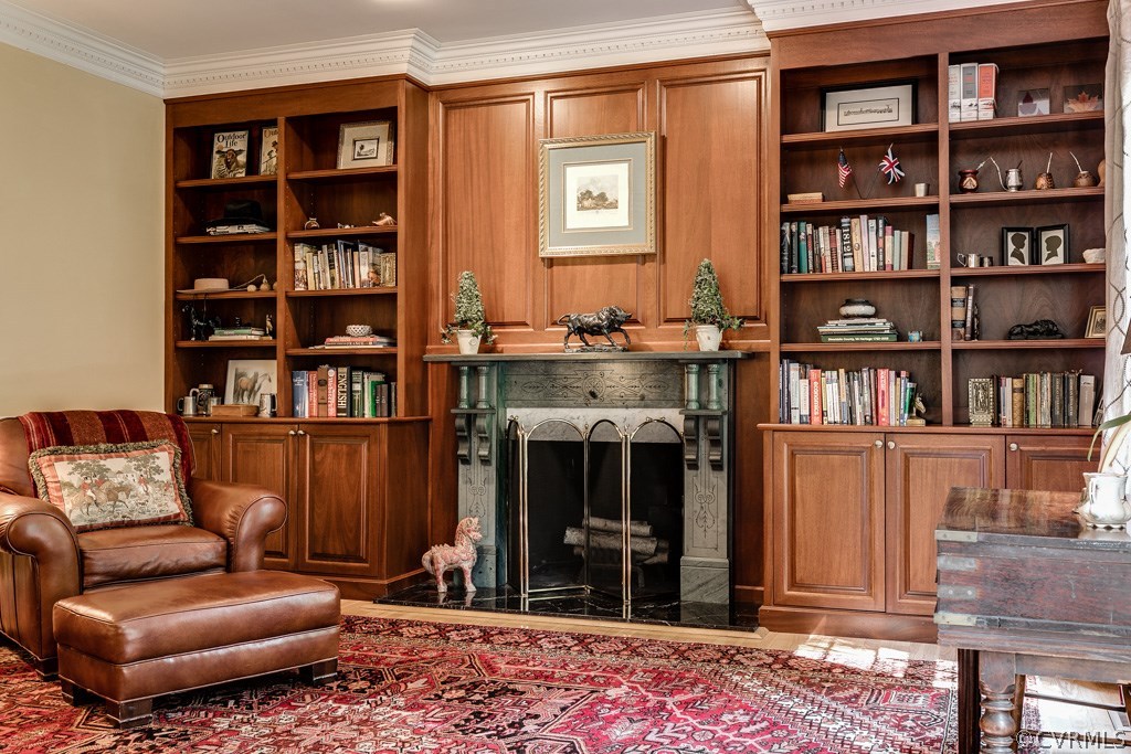 304 Hill Point Road Richmond, VA 23238 - Photo 7 of 50 Living Room or Library....note the gorgeous mahoga