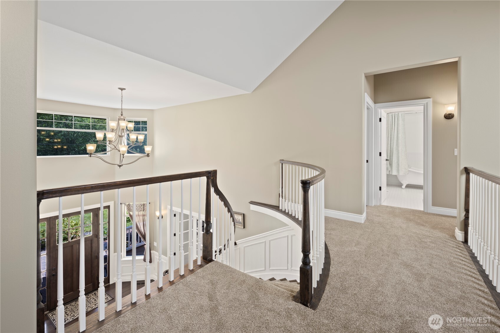 14905 218th Street Southeast Monroe, WA 98272 - Photo 28 of 40 a view of a hallway with staircase
