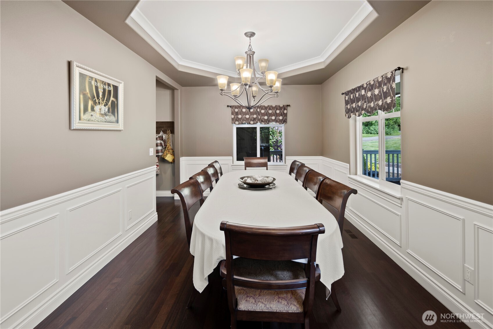 14905 218th Street Southeast Monroe, WA 98272 - Photo 35 of 40 a view of a dining room with furniture window and wooden floor