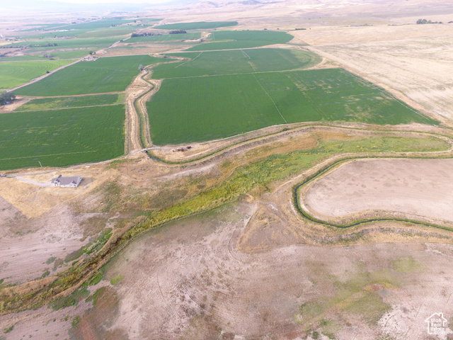 19502 South Olson Road Downey, ID 83234 - Photo 62 of 64 Aerial overview of property's location featuring rural landscape and extensive farmland