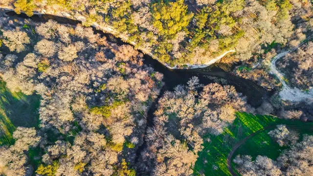 an aerial view of multiple house