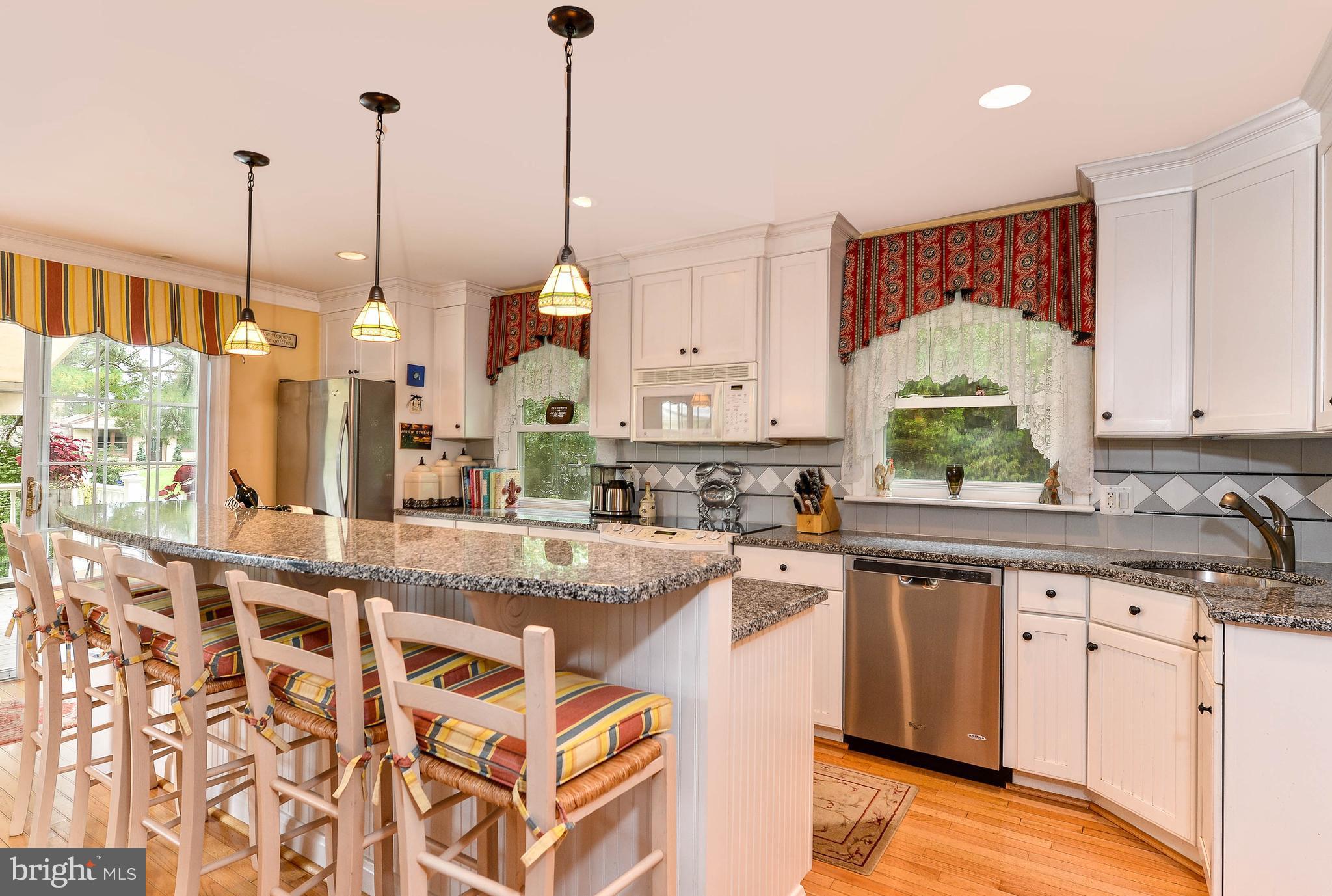 Granite Counter tops and breakfast bar