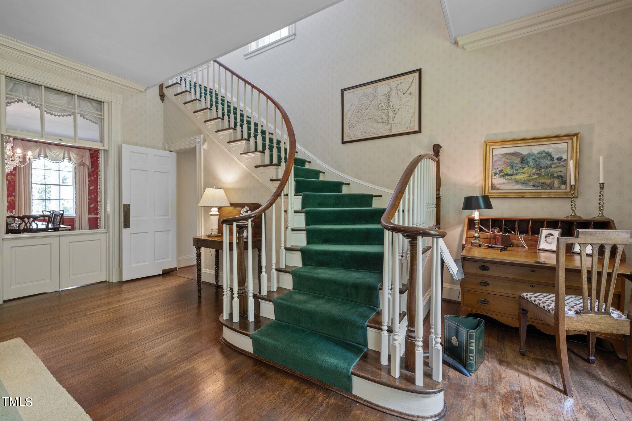 3116 Cornwall Road Durham, NC 27707 - Photo 24 of 85 a view of entryway and hall with wooden floor