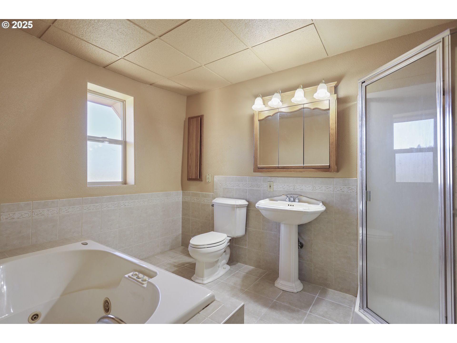 401 Johnson Road Lyle, WA 98635 - Photo 17 of 48 a bathroom with a sink toilet and mirror
