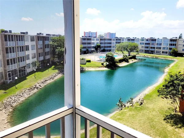 a view of a city from a balcony