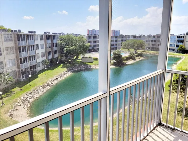 a view of a city from a balcony