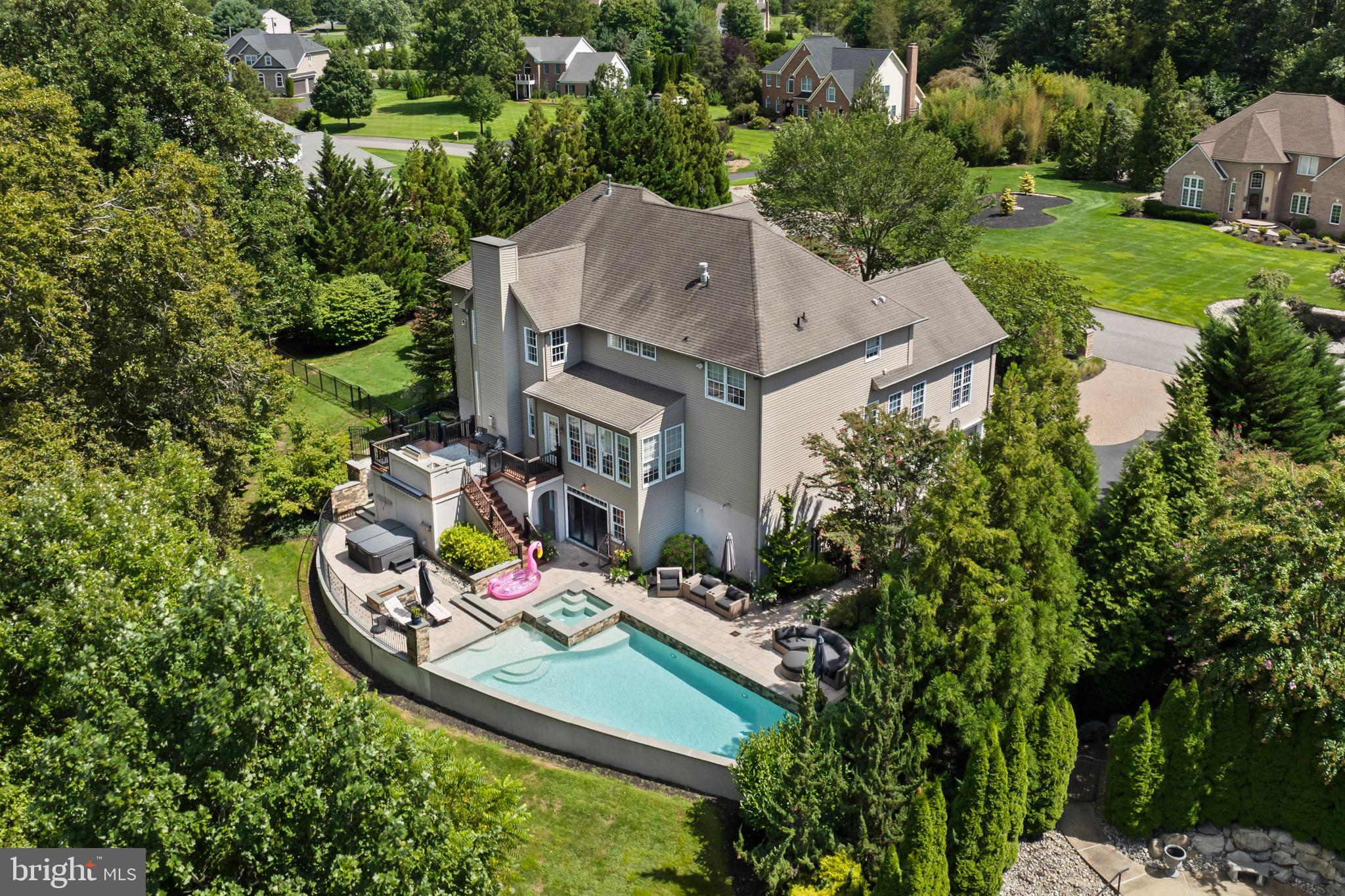 23 Regal's Court Swedesboro, NJ 08085 - Photo 10 of 74 an aerial view of a house with a garden and lake view