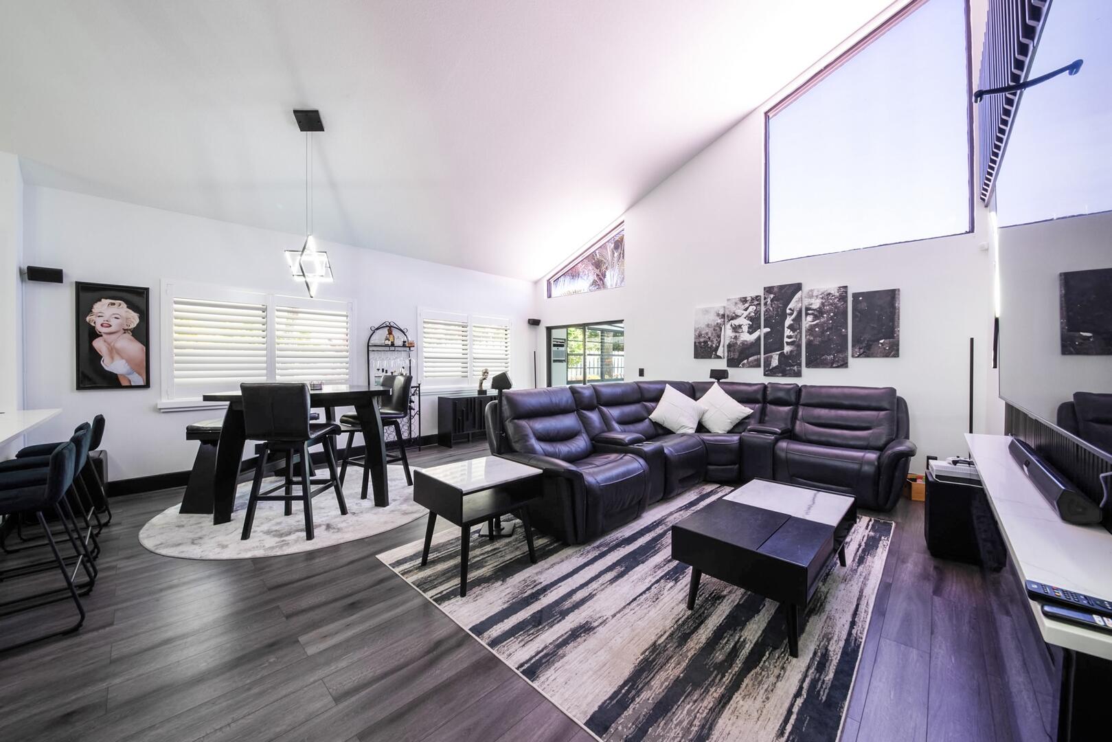 8658 Kimble Way Boca Raton, FL 33433 - Photo 3 of 33 a living room with lots of furniture and wooden floor
