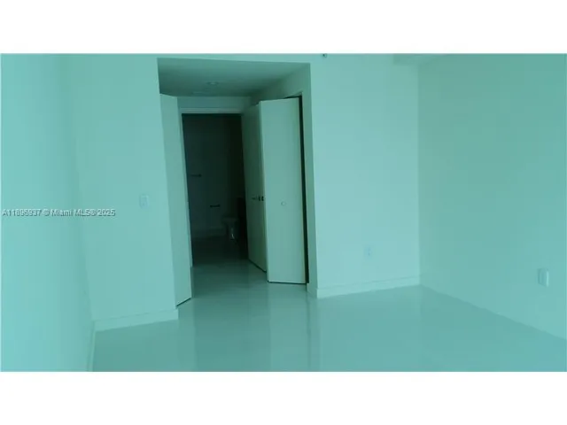 a open area with a small yard