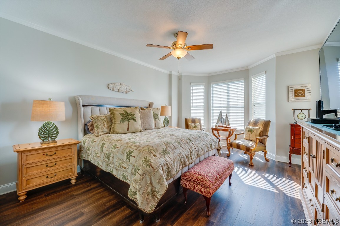 4620 Riverwalk Village Court, Unit 7206 Ponce Inlet, FL 32127 - Photo 11 of 48 a bedroom with bed and window