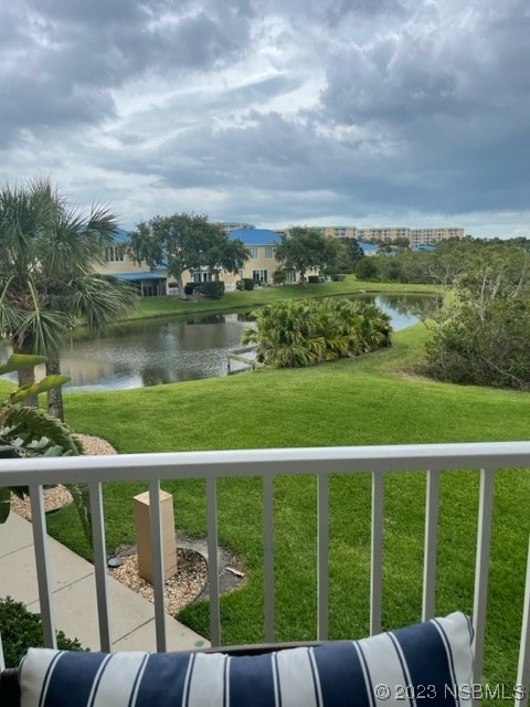 4620 Riverwalk Village Court, Unit 7206 Ponce Inlet, FL 32127 - Photo 47 of 48 a view of a balcony with lake view