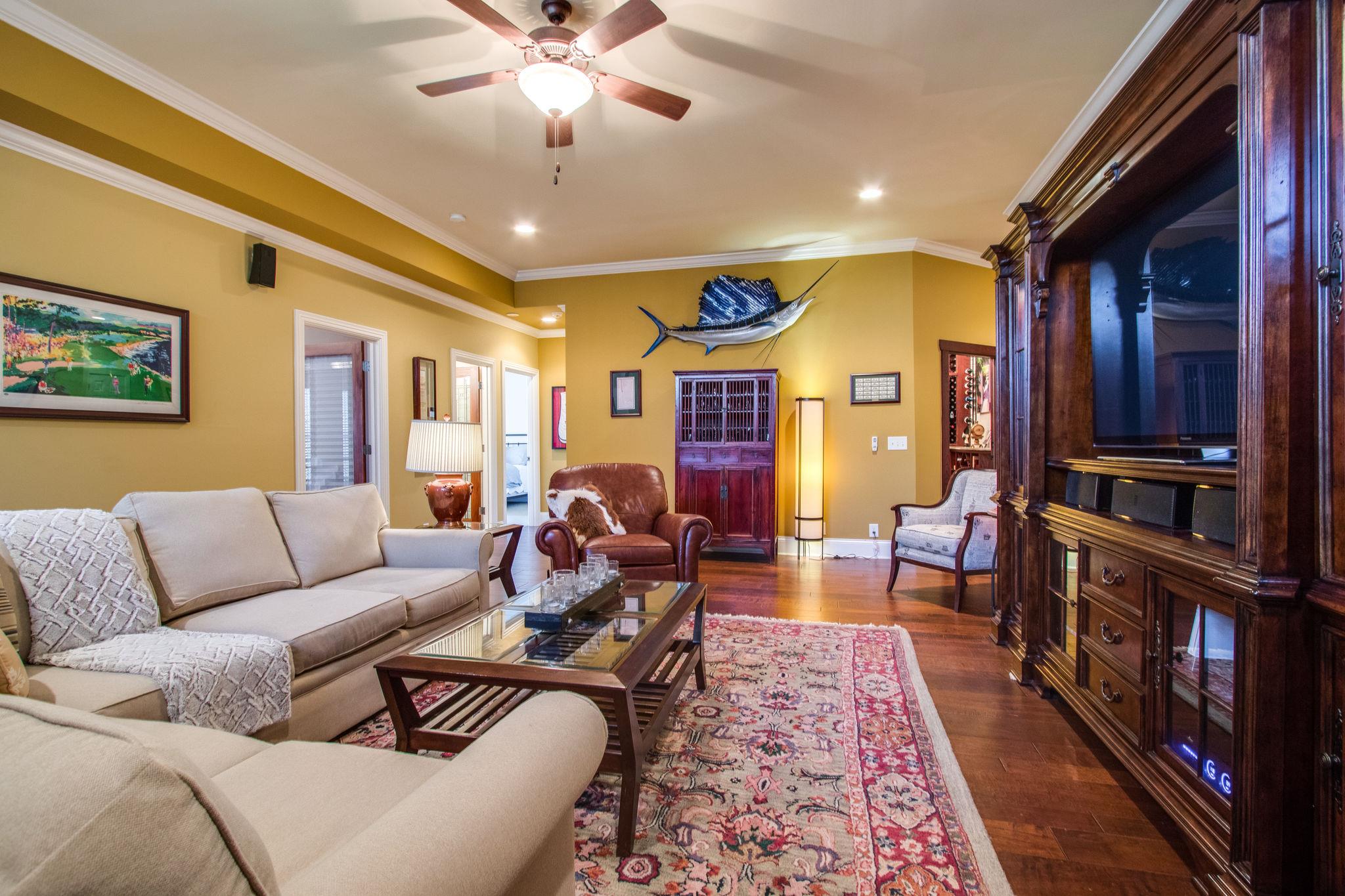 413 Sandcastle Road Franklin, TN 37069 - Photo 20 of 29 The fitness room, full bath and 4th bedroom are to the left and the wine room is to the right.