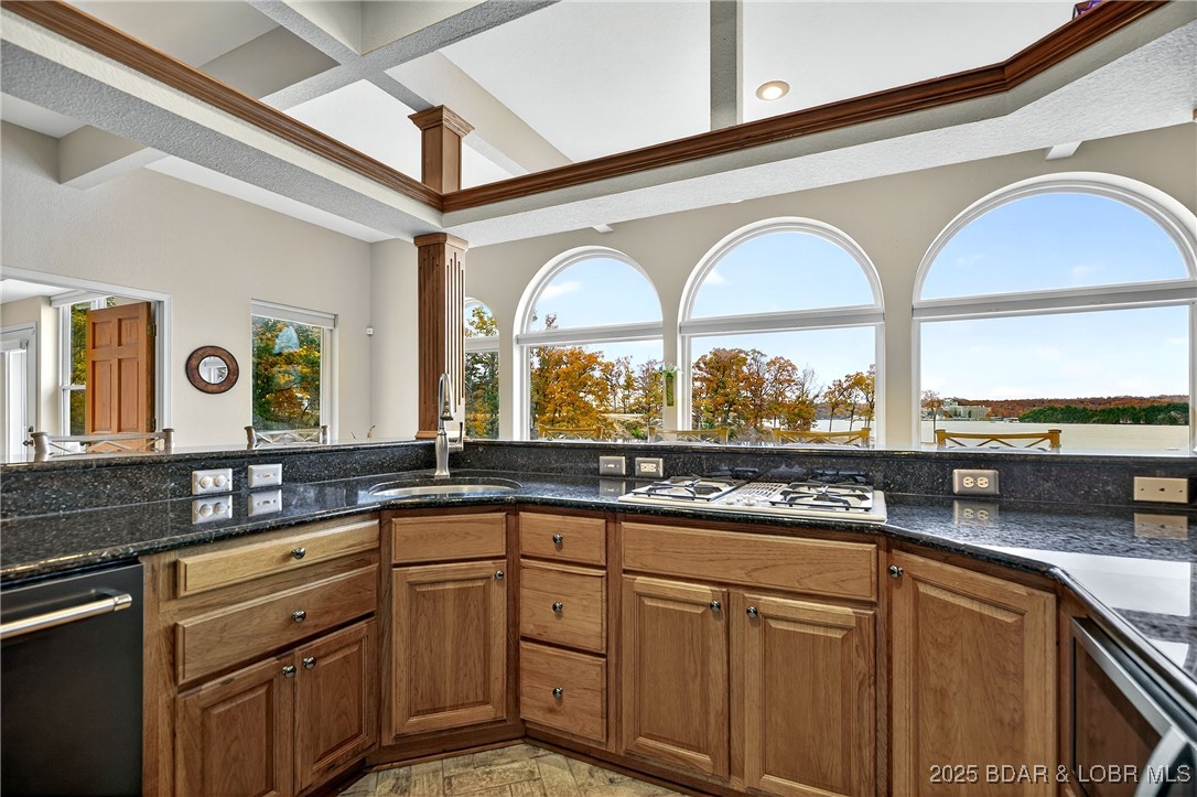 331 Hollow Oak Road Sunrise Beach, MO 65079 - Photo 14 of 67 Kitchen with Jenn-Air downdraft cooktop