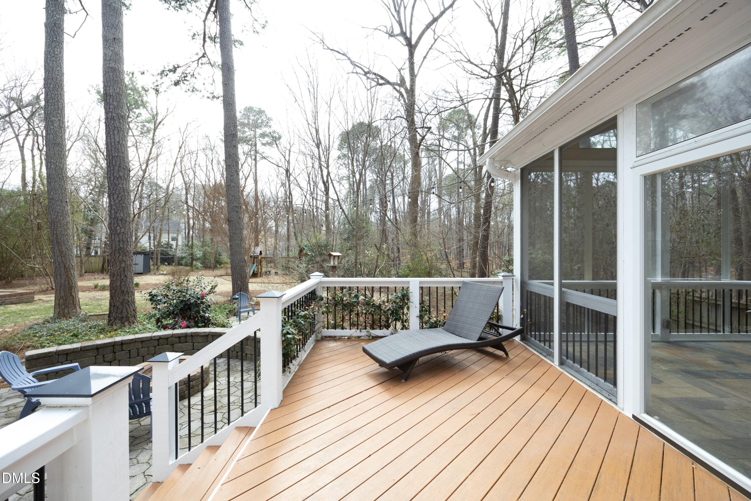 10728 Winding Wood Trail Raleigh, NC 27613 - Photo 36 of 54 a view of balcony with furniture