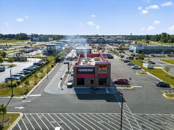 a city view with houses