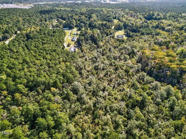 an aerial view of a houses with a lush green hillside