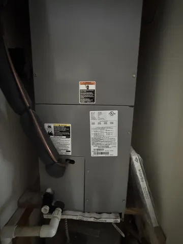 a room with a table and chairs