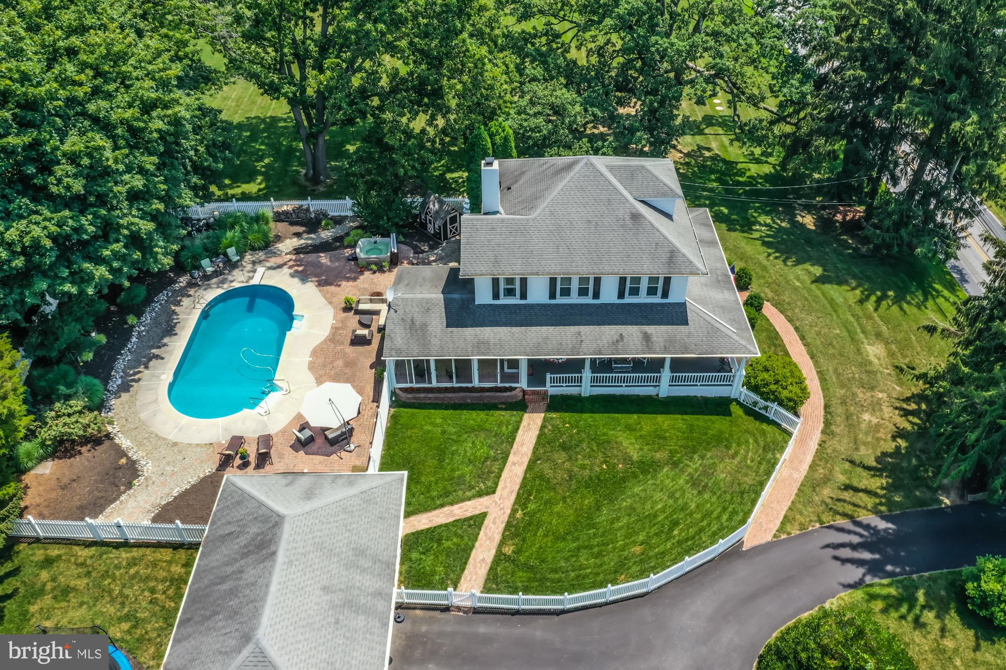 2665 West Chester Road Downingtown, PA 19335 - Photo 60 of 61 Aerial picture - Left side of home