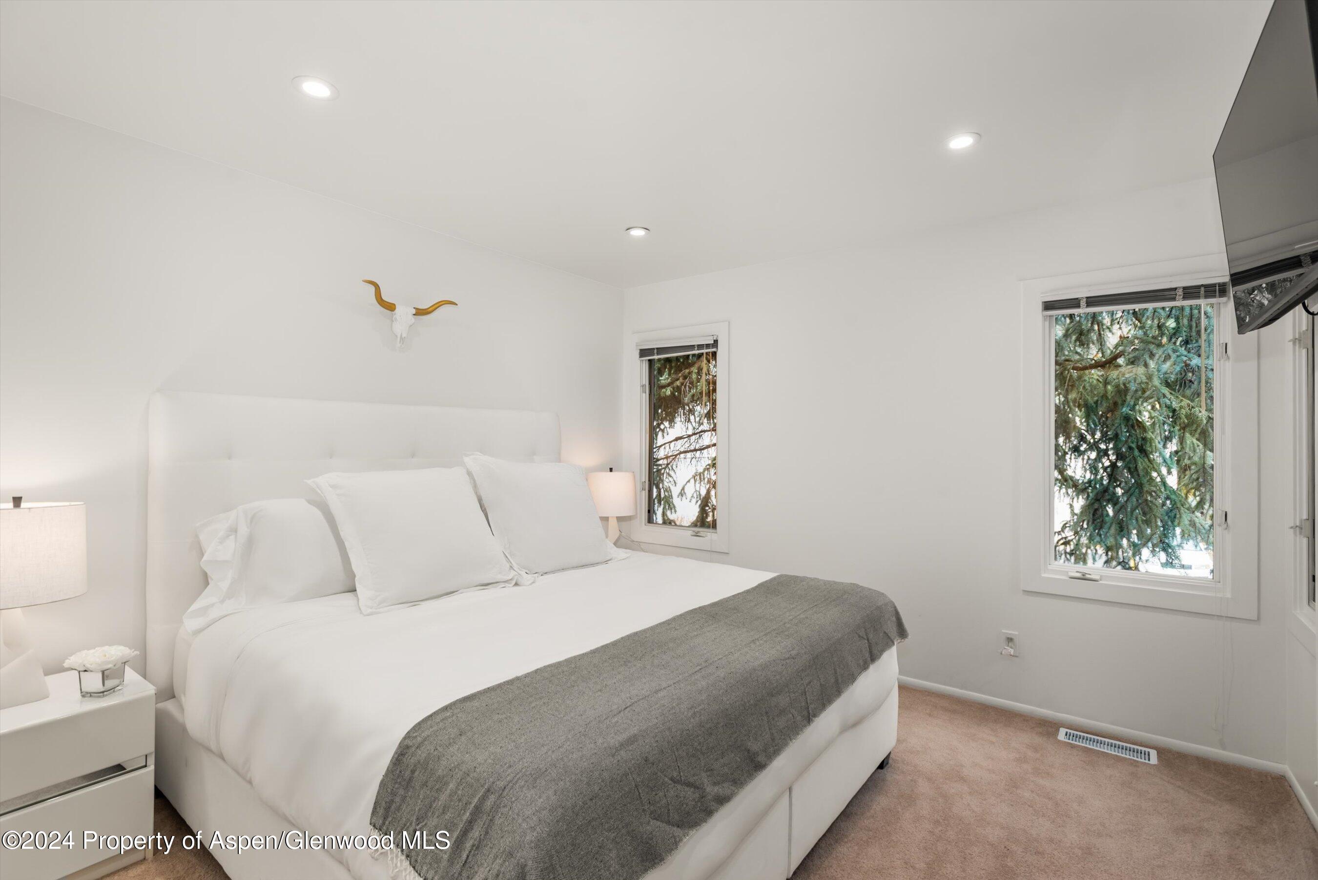 814 West Bleeker Street, Unit D1 Aspen, CO 81611 - Photo 16 of 22 a bedroom with a bed and a window