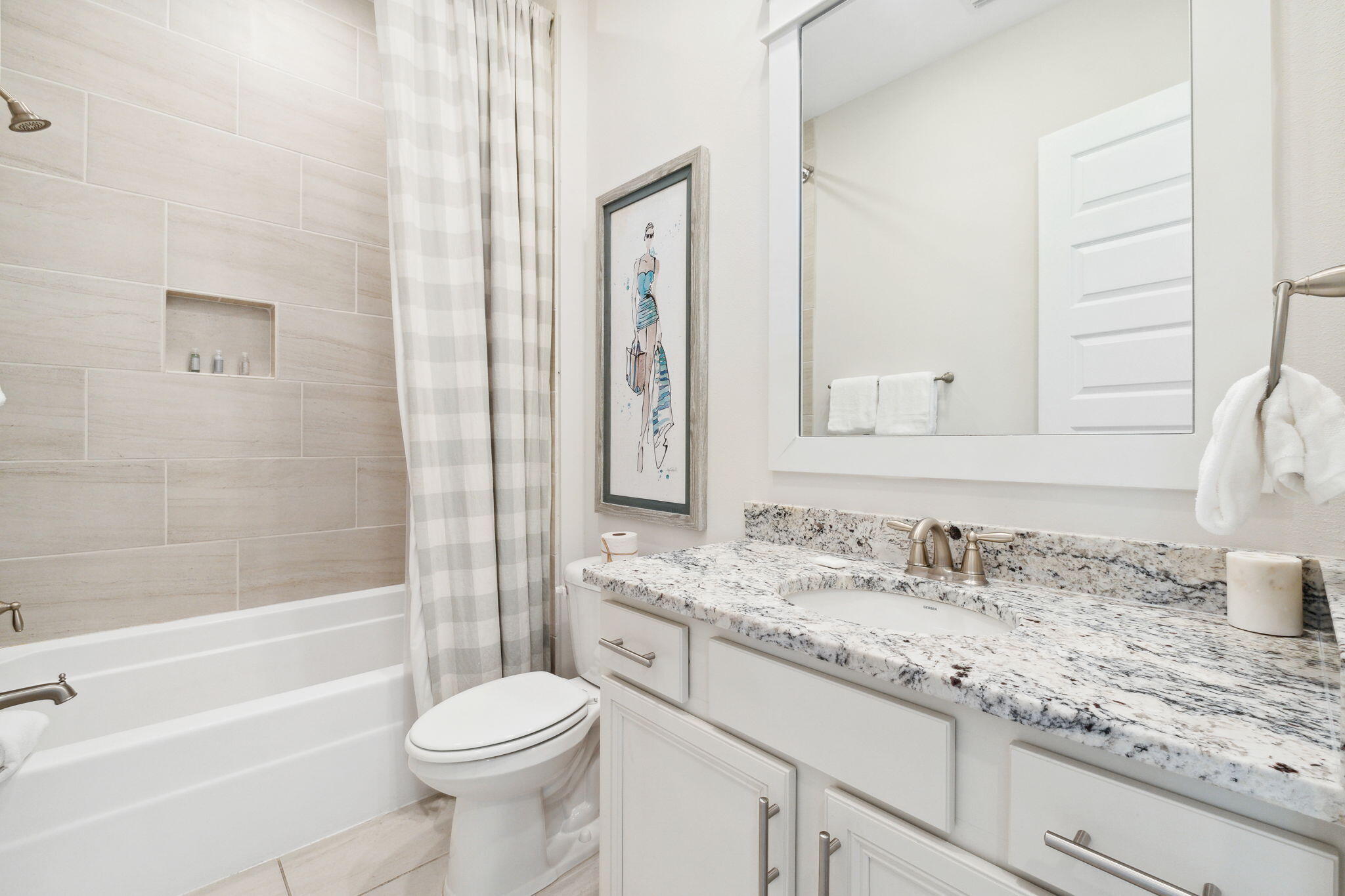 117 West W Pine, Unit C Inlet Beach, FL 32461 - Photo 16 of 45 a bathroom with a sink toilet and shower