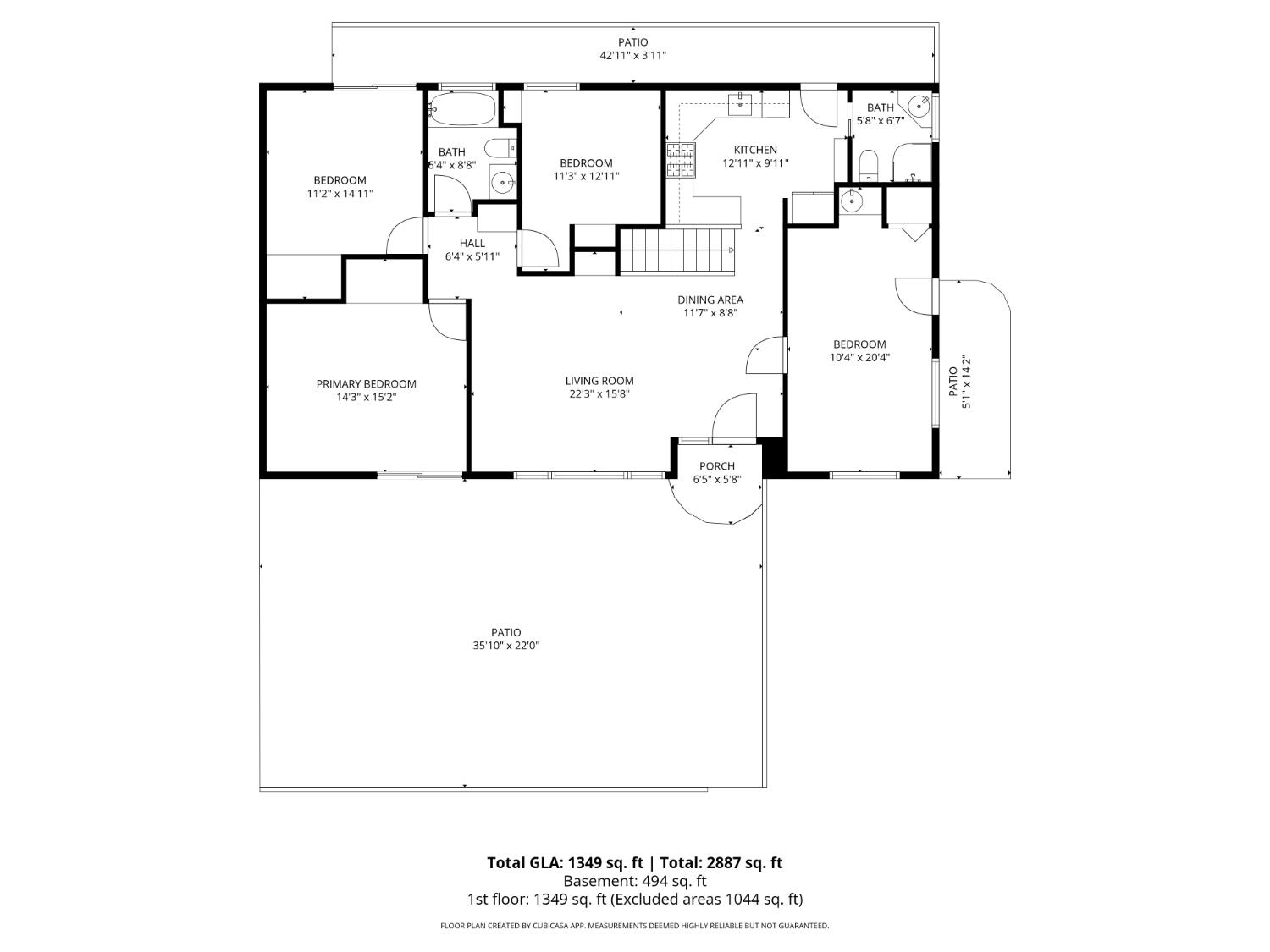 623 10th Street Davis, CA 95616 - Photo 54 of 55 a picture of floor plan