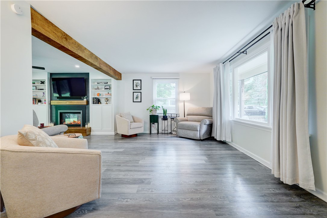View of the large front window letting in a lot of