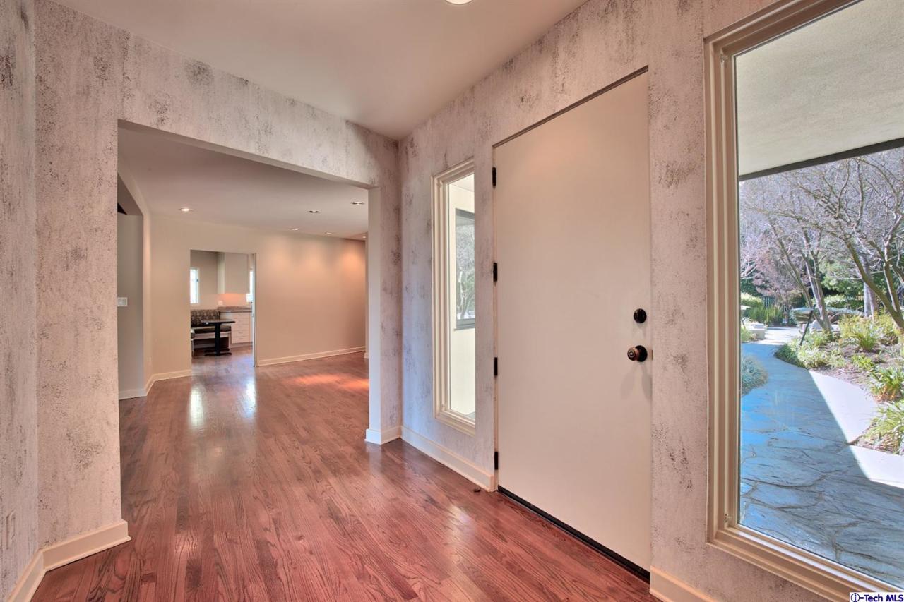 1114 Heatherside Road Pasadena, CA 91105 - Photo 5 of 35 a view of a hallway view with wooden floor and a living room