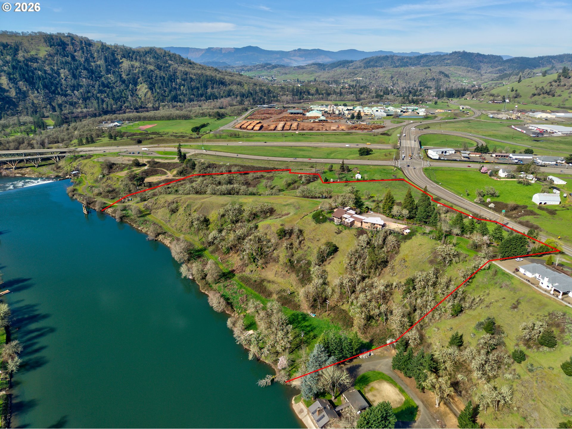 141 Umpqua College Road Roseburg, OR 97470 - Photo 4 of 45 a view of a city with mountains in the background