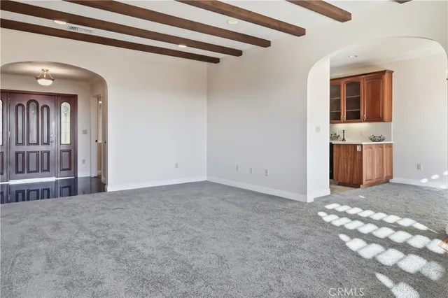 a view of an empty room