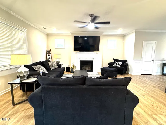 a view of a kitchen from the hallway