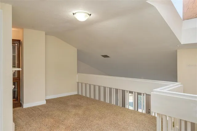 a view of a hallway with entryway