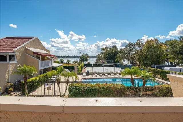 a view of a house with a park