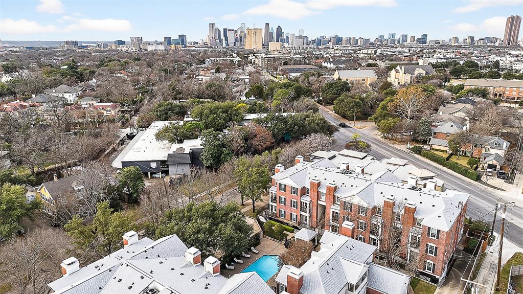 5407 Bryan Street, Unit B104 Dallas, TX 75206 - Photo 27 of 38 an aerial view of a city