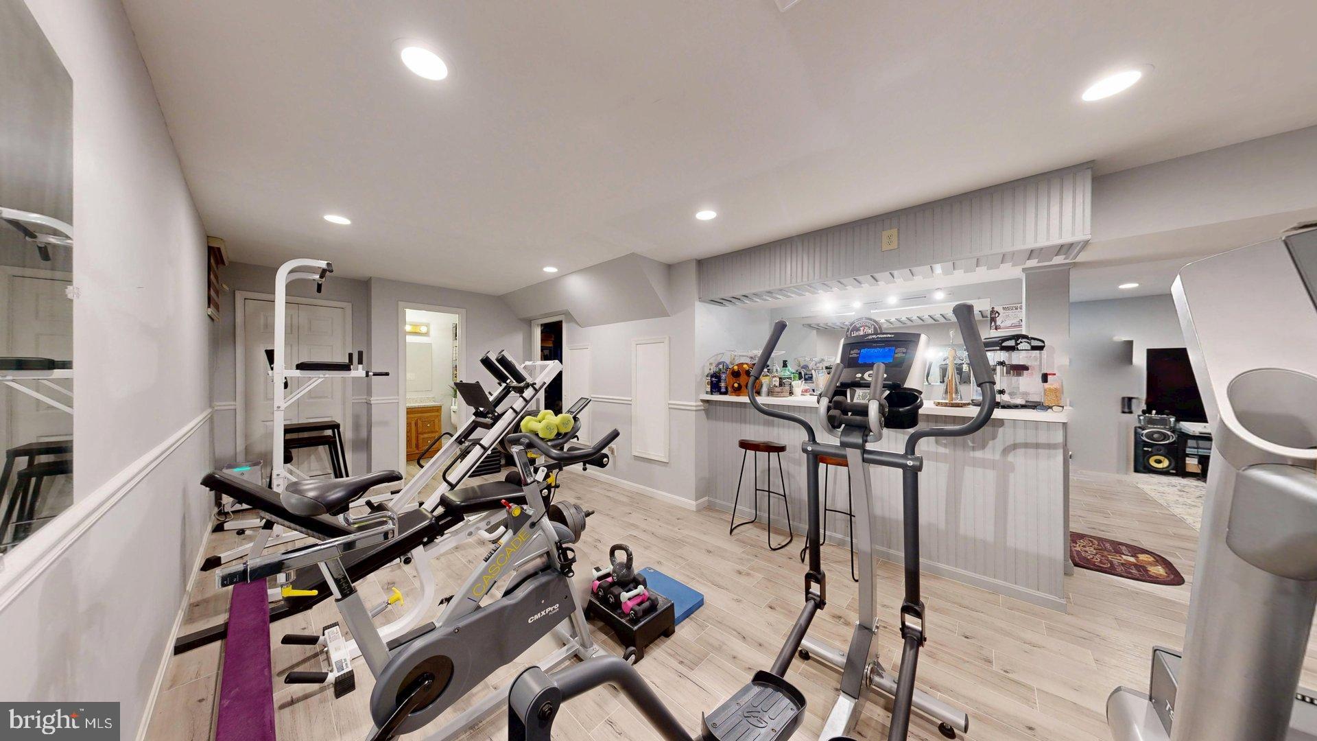 11901 Rustic Farm Court Germantown, MD 20874 - Photo 100 of 134 Modern home gym with sleek design.
