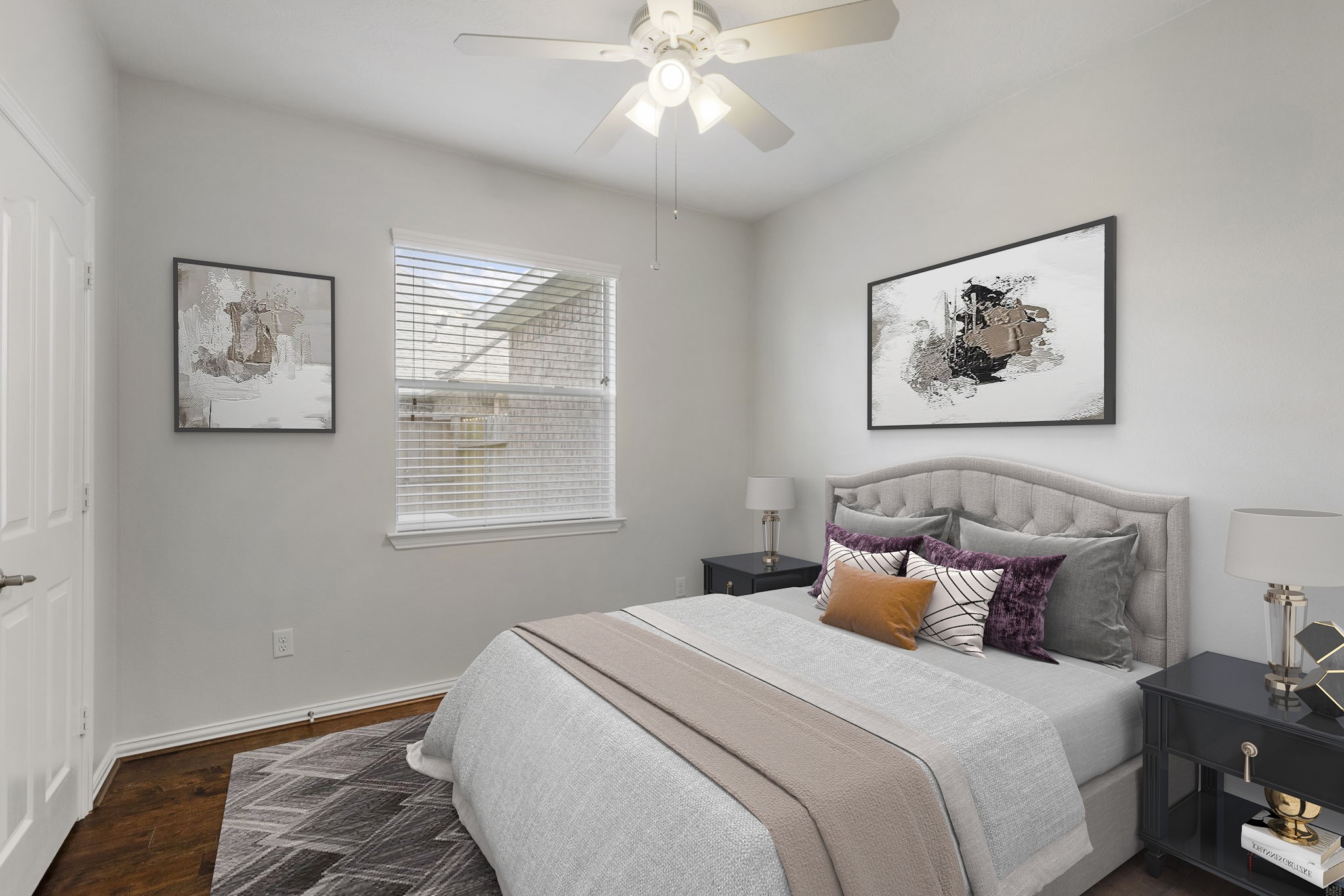 3111 Clover Trace Drive Spring, TX 77386 - Photo 34 of 50 Virtually staged to show secondary bedroom area with furniture.