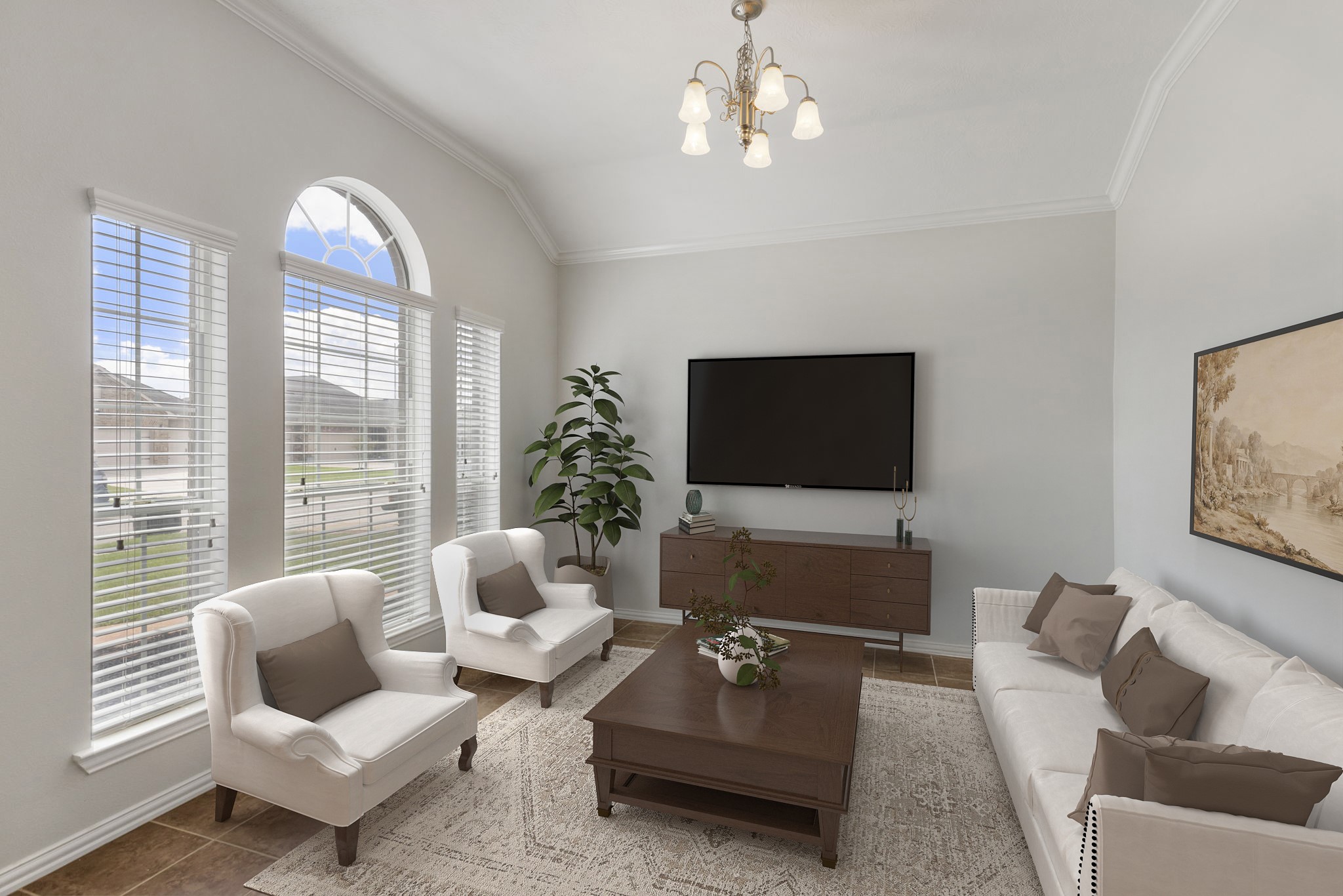 3111 Clover Trace Drive Spring, TX 77386 - Photo 6 of 50 Virtually staged to show front flex room as a second living space.