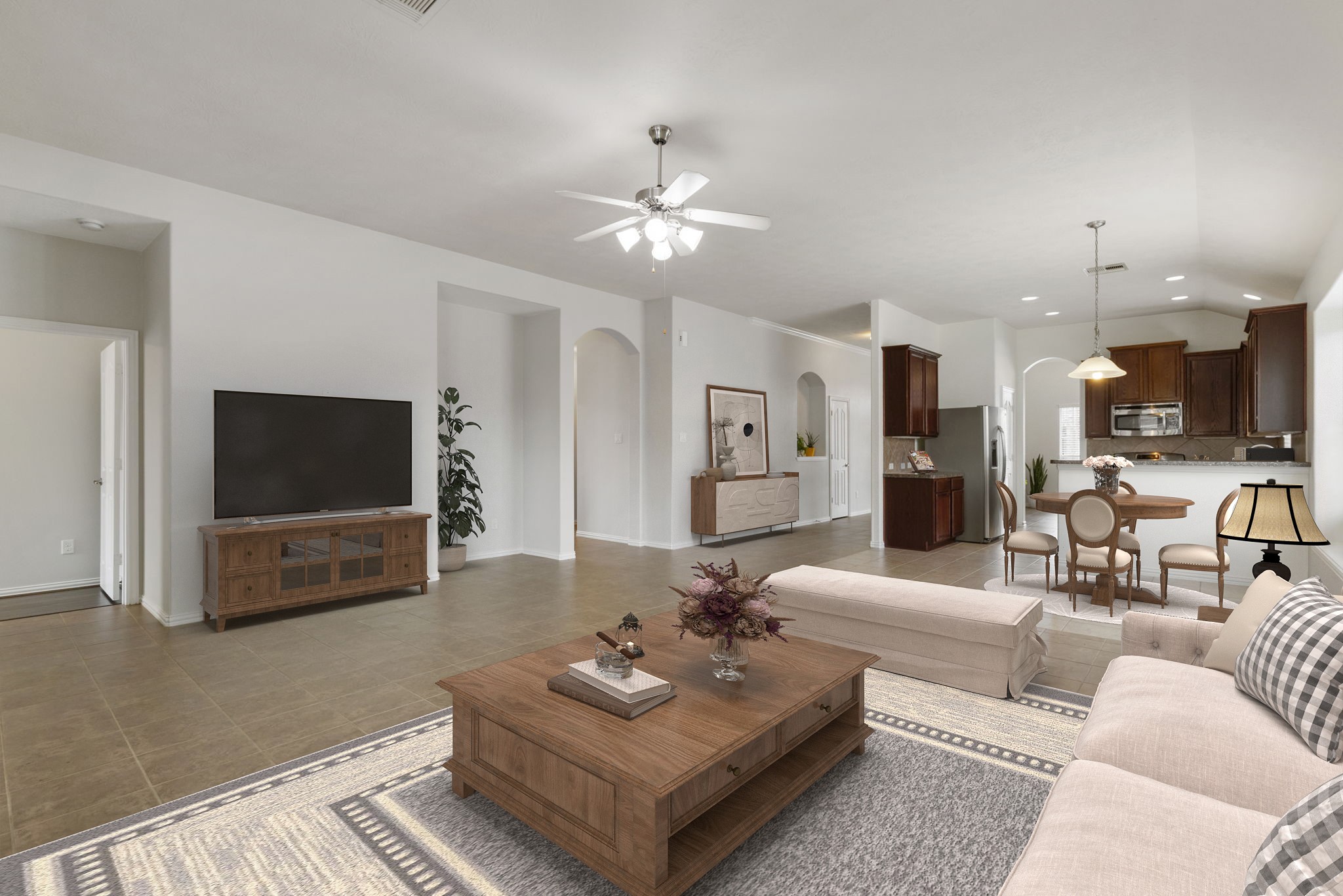 3111 Clover Trace Drive Spring, TX 77386 - Photo 8 of 50 Virtually staged to show living area with furniture.