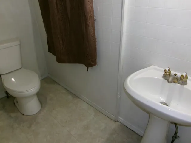 a bathroom with a sink and a toilet