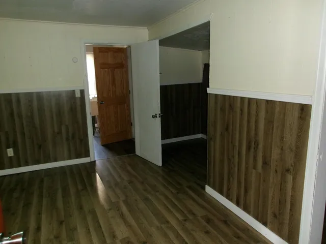 a view of wooden floor