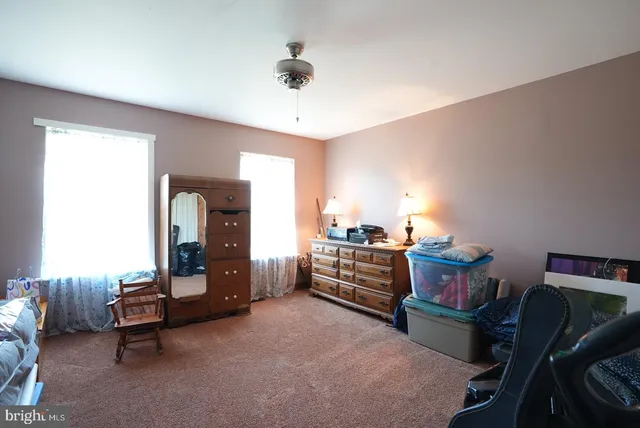 a room with furniture