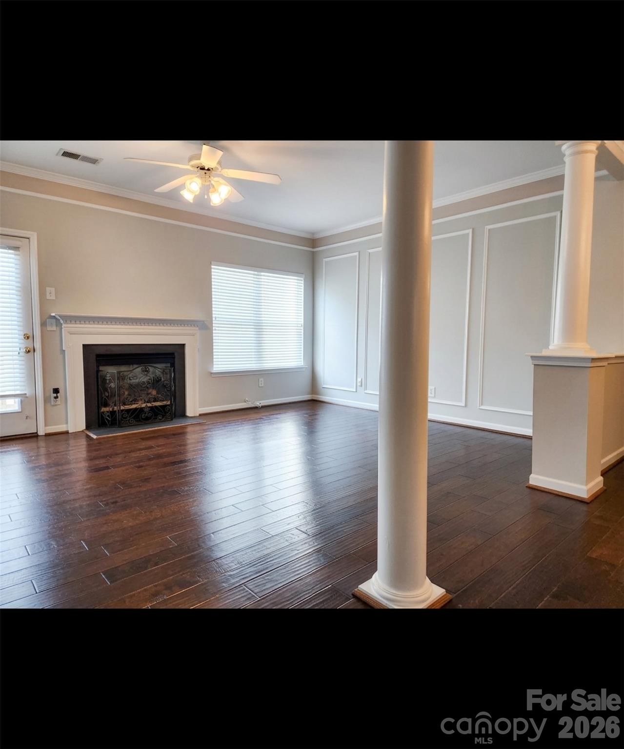 104 Rock Ridge Lane Mount Holly, NC 28120 - Photo 15 of 44 a view of livingroom with hardwood floor and fireplace