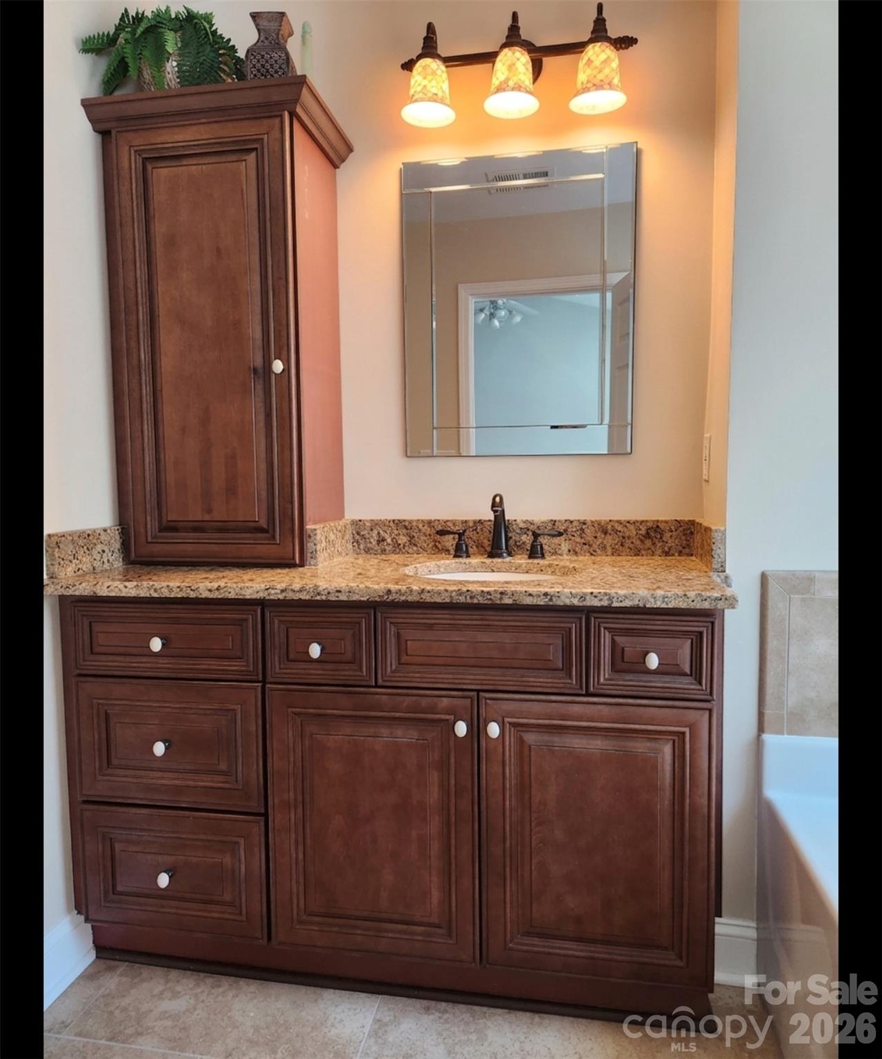 104 Rock Ridge Lane Mount Holly, NC 28120 - Photo 32 of 44 a bathroom with a sink and a mirror