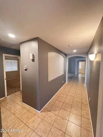 a view of hallway with stairs