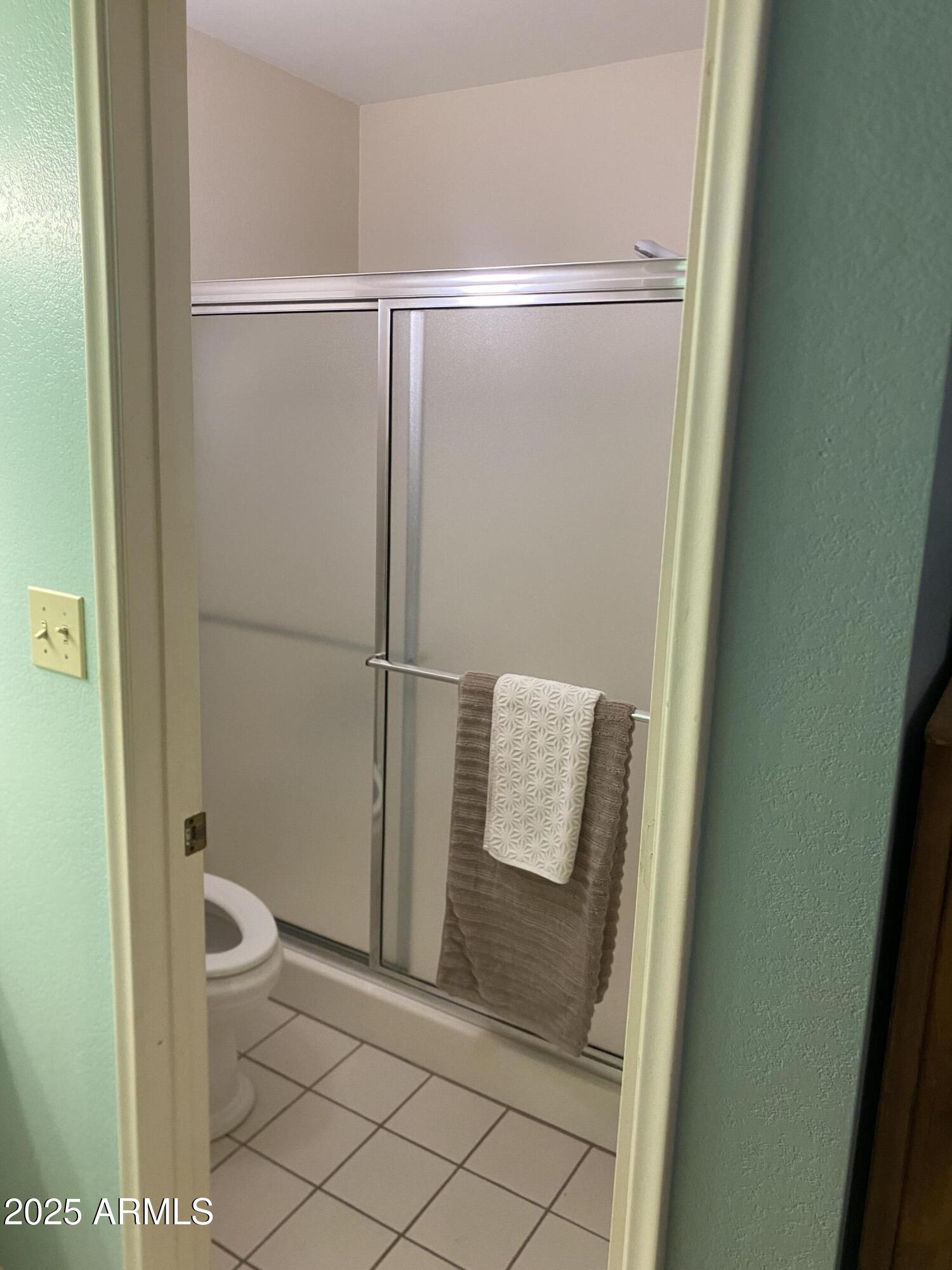 455 South Delaware Drive, Unit 171 Apache Junction, AZ 85120 - Photo 14 of 20 a bathroom with a shower and toilet