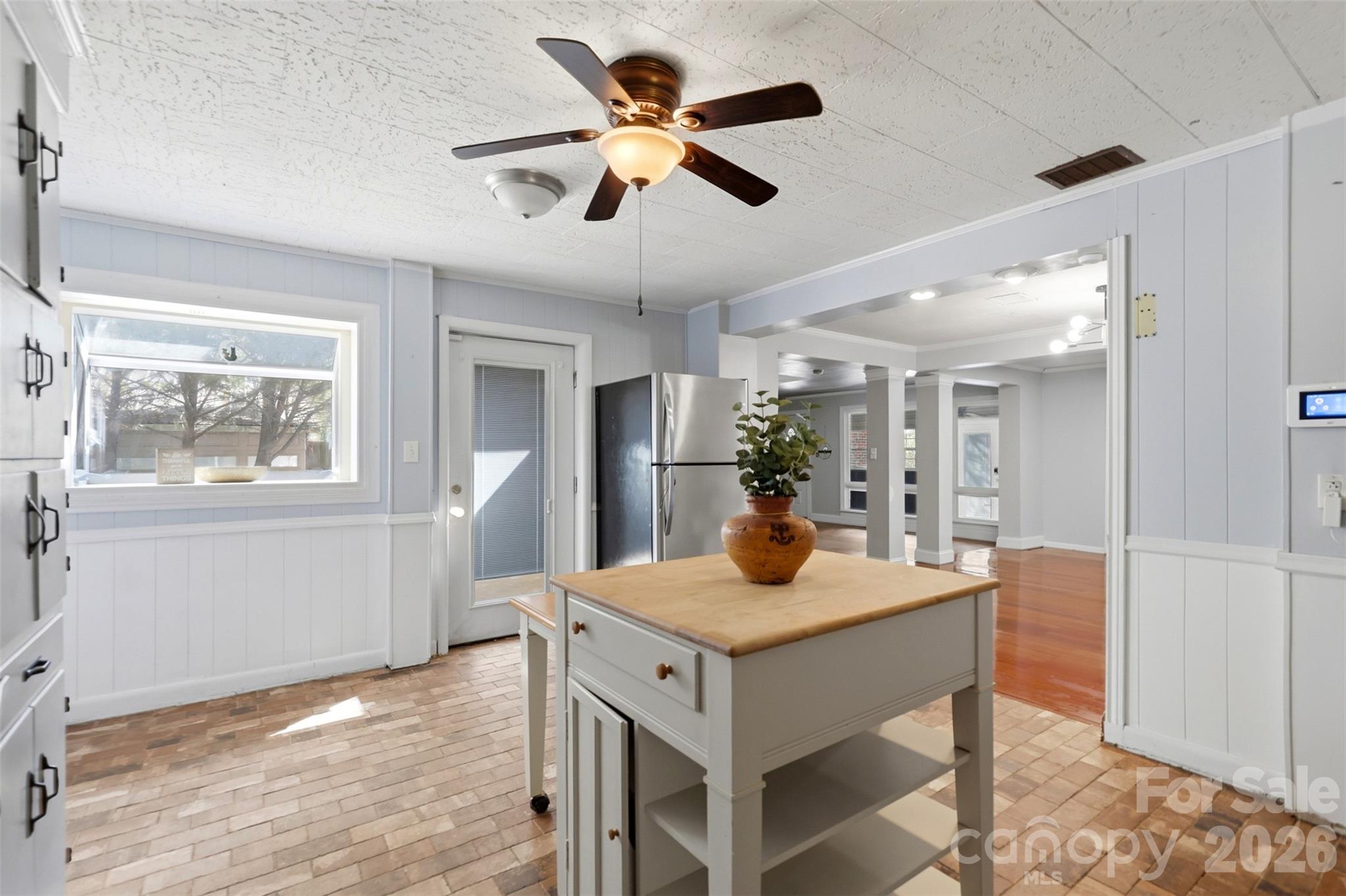 2670 North Olivers Road Newton, NC 28658 - Photo 14 of 27 a view of kitchen and dining room with wooden floor