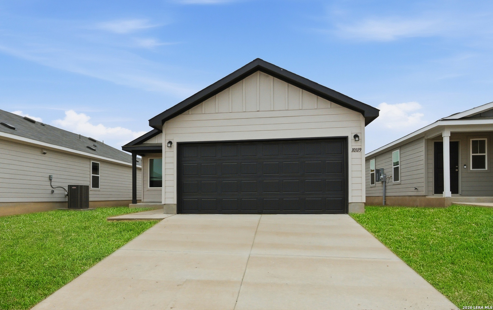a front view of house with yard
