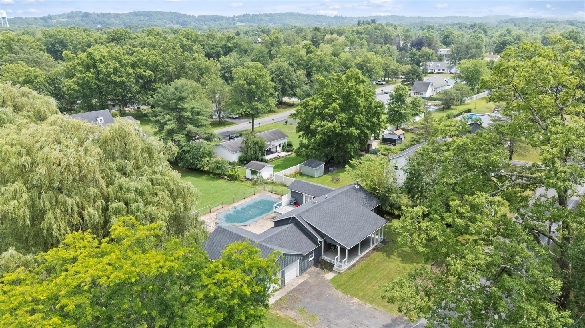 44 Woods Road Tivoli, NY 12583 - Photo 21 of 25 an aerial view of a house with yard and outdoor space